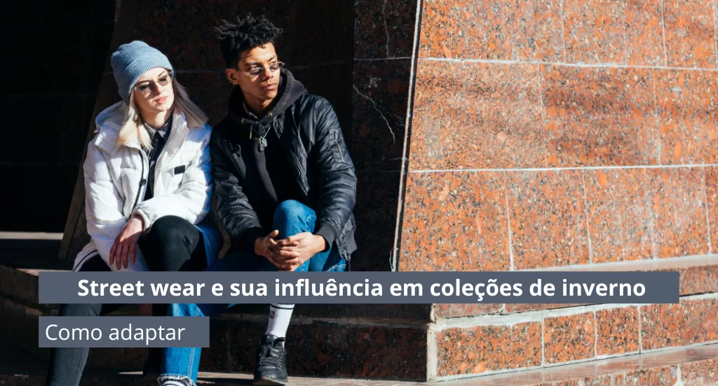 Pessoas usando roupas de inverno com influência do street wear